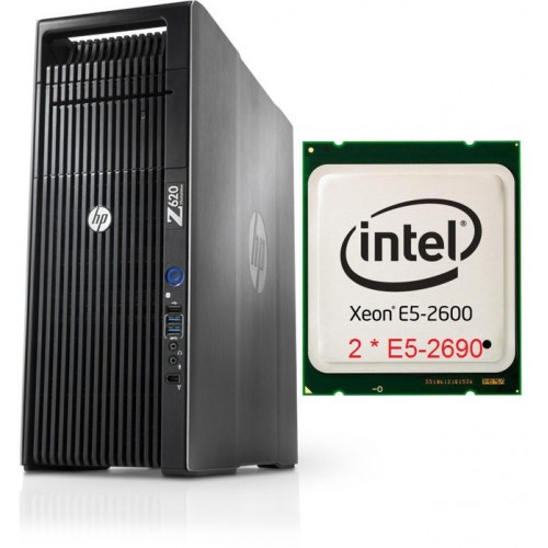New Arrivage HP Z620 32cores Biproc Xeon E5-2670 32go ram